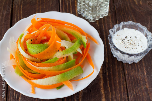 Salad of carrot and radish photo