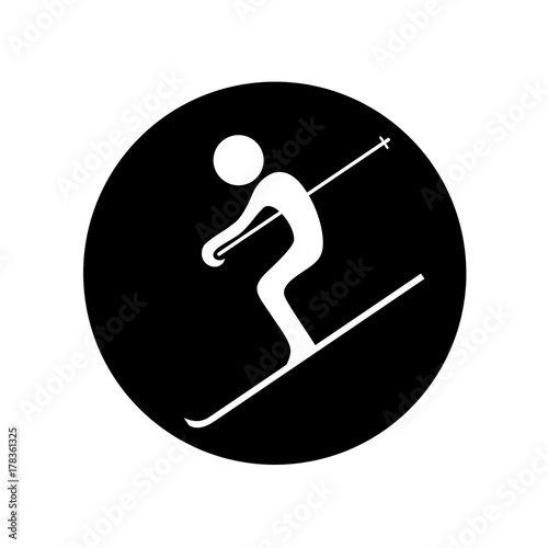 Skiing symbol