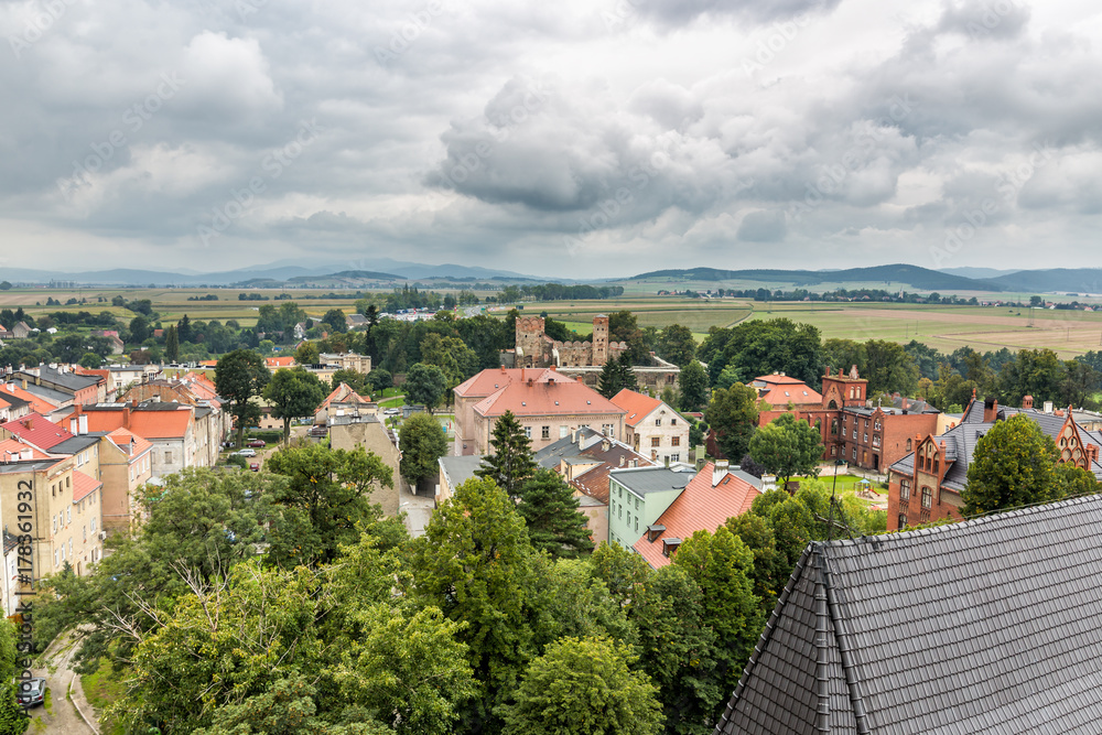 Ząbkowice Śląskie panorama na miasto