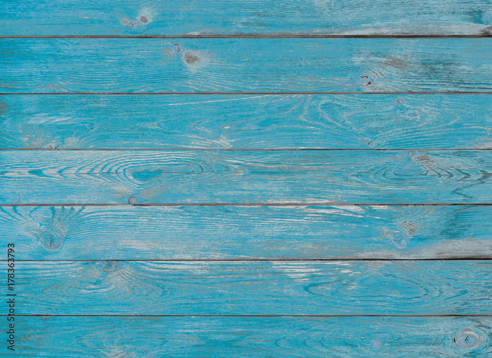 Fototapeta premium blue wood planks texture or background