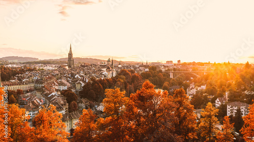 The old town of Bern in autumn photo