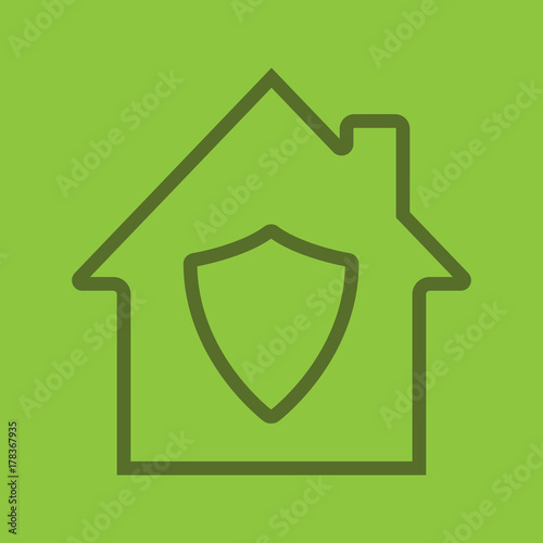 Home guard linear icon