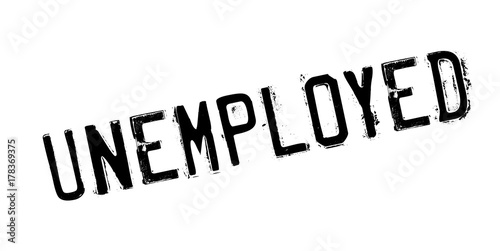 Unemployed rubber stamp. Grunge design with dust scratches. Effects can be easily removed for a clean, crisp look. Color is easily changed.