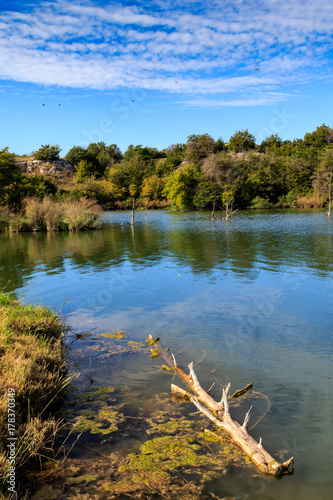 Scenic lake scene in Oklahoma photo