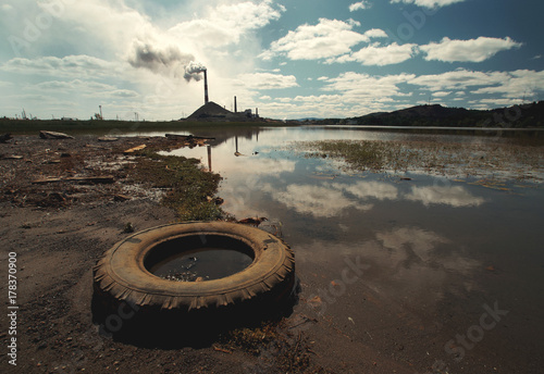 the industrial landscape . Environmental pollution
