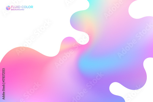 Liquid paint. Abstract iridescent background 