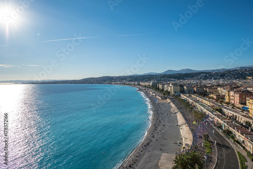 azure coast of the French city of Nice © nikolas