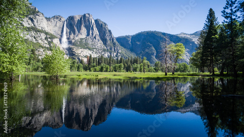Merced River Panorama and Yosemite Falls