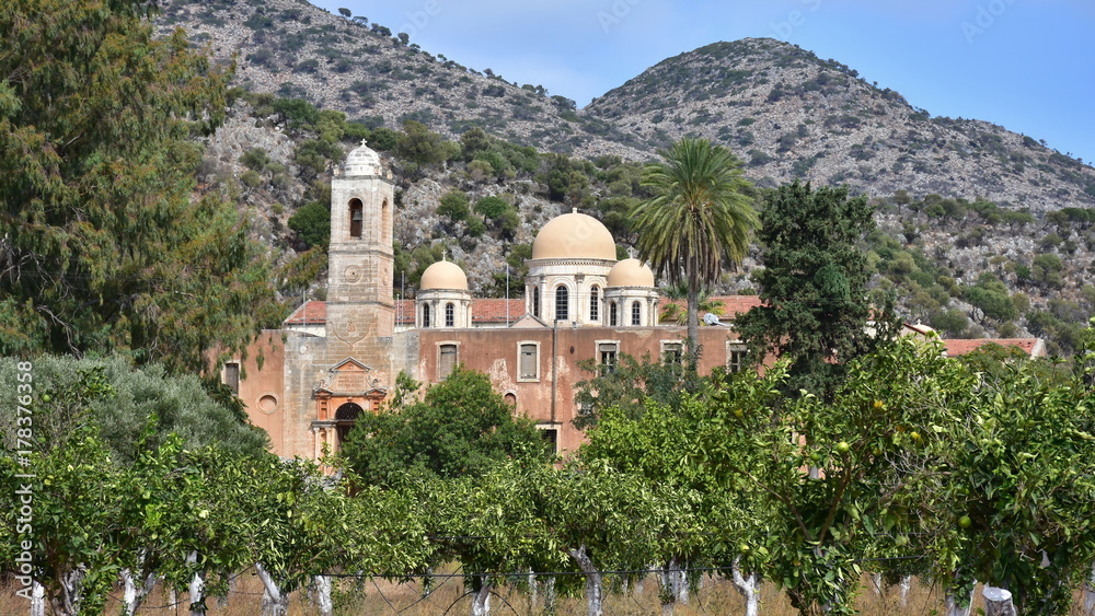 orthodox monastery on island Crete,Grece