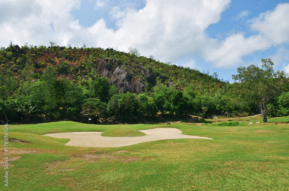 Golf field, Seychelles