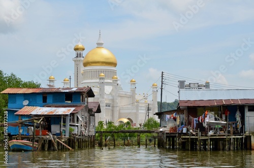 ブルネイ・ダルエスサラーム　バンダルスリブガワン　カンポン・アイール　水上集落　Negara Brunei Darussalam　Bandar Seri Begawan　Kampong Ayer