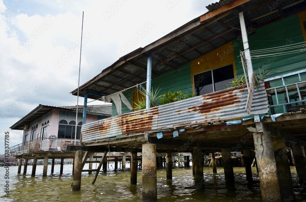 Obraz premium Brunei Dar es Salaam Bandar Seri Begawan Kampong Ayer Water Village Negara Brunei Darussalam Bandar Seri Begawan Kampong Ayer