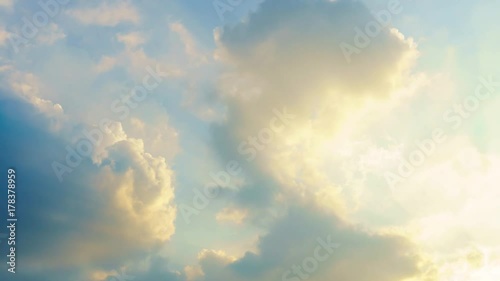 Time lapse, Twilight sky with Cloud motion photo