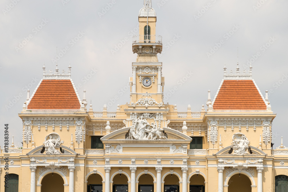 Fototapeta premium Ho Chi Minh City Hall in former Saigon