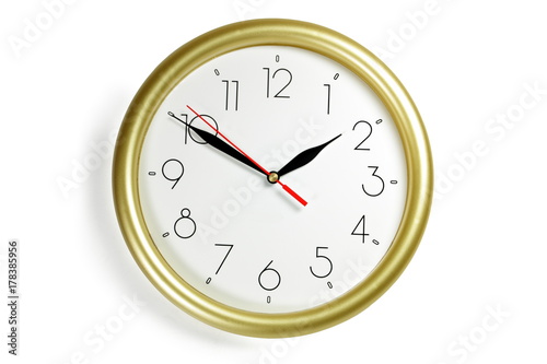 wall clock on white background