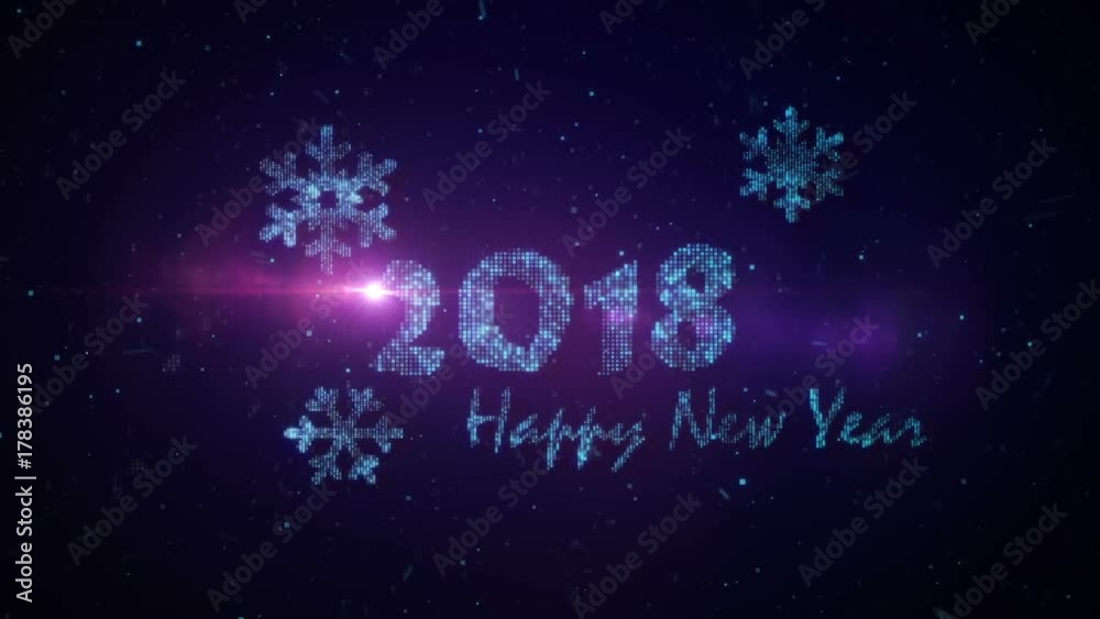 Nappy New Year 2018.Blue.Merry Christmas and Happy New Year card opener.Christmas eve intro.Snow and fireworks explosion and flares.Snowfall shining.Type 3 Nappy New Year 2018.Blue.Merry Christmas and Happy New Year card opener.Christmas eve intro.Snow and fireworks explosion and flares.Snowfall shining.Type 3