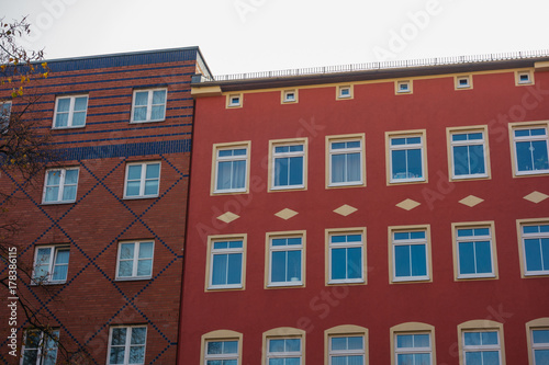 red apartment building in kreuzberg