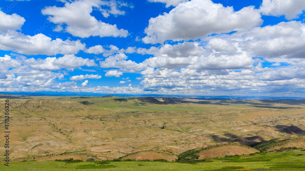 Panoramic view of the highland valley Panoramic view of the highland valley