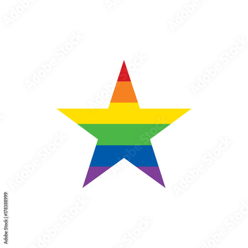 Star icon. LGBT concept. Vector illustration
