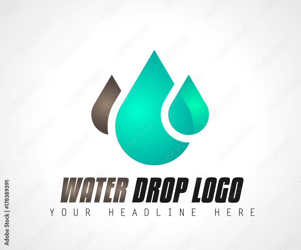 Creative Water Drop Logo design for brand identity, company profile or corporate logos Creative Water Drop Logo design for brand identity, company profile or corporate logos