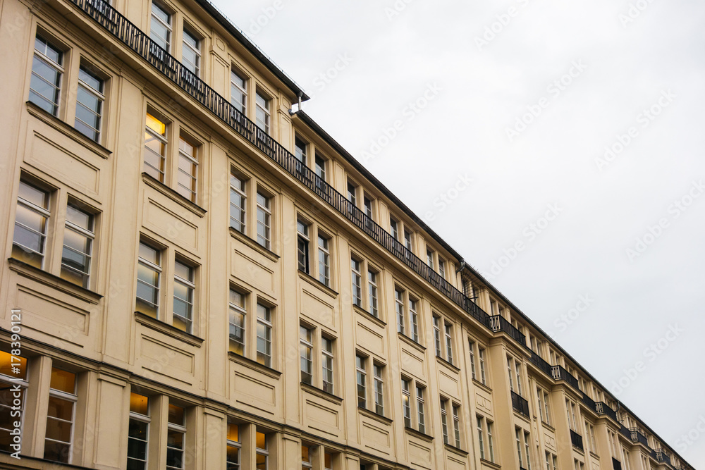 typical residential houses at berlin, mitte