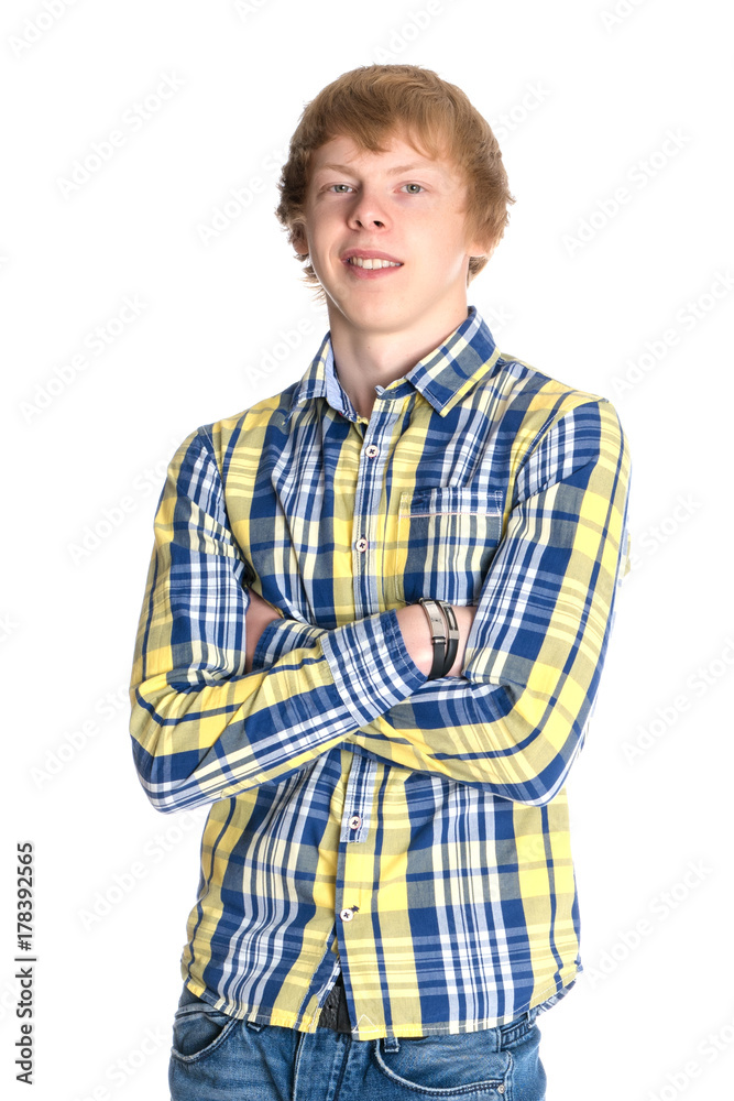 A young red-haired guy A young red-haired guy