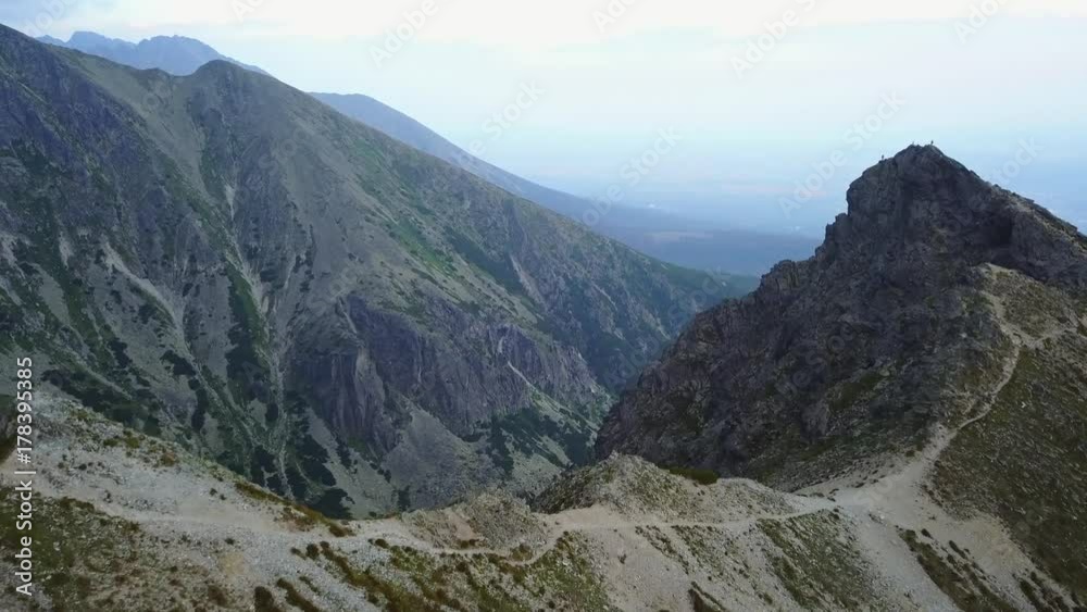 Slovakia mountains in the summer time. Natural video background from Tatry, Slovakia
