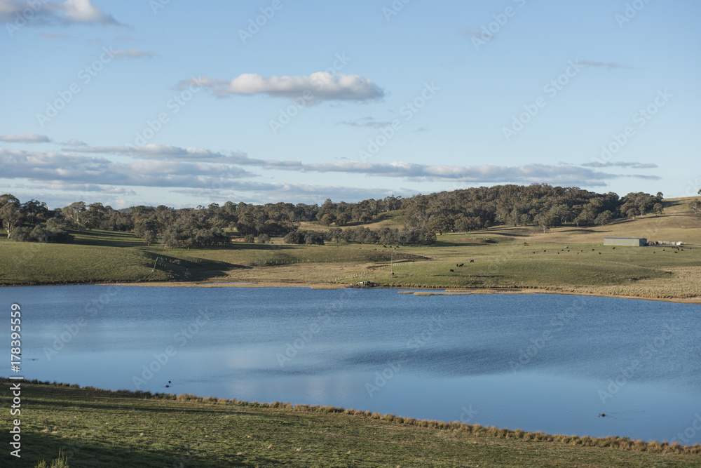 View of Australia landscape in countryside