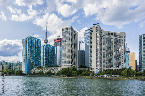 Photography The beautiful Toronto's skyline over lake