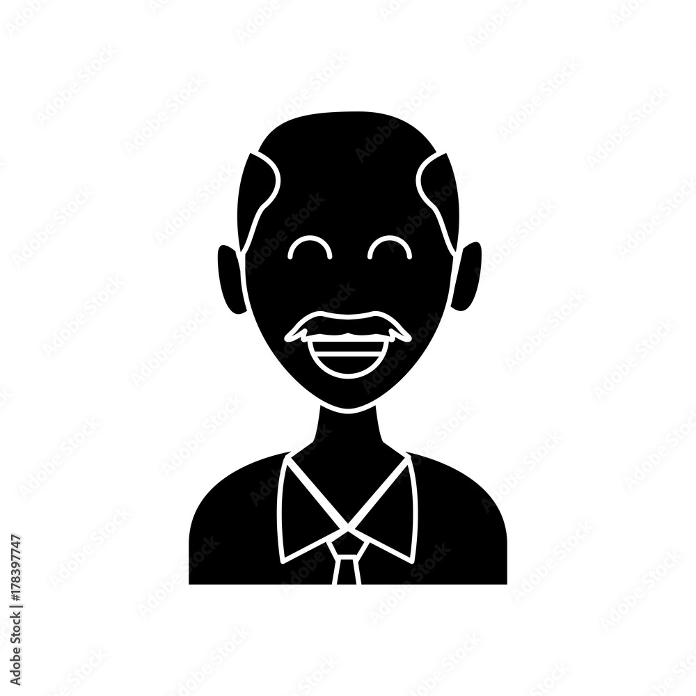 Businessman smiling cartoon icon vector illustration graphic design Businessman smiling cartoon icon vector illustration graphic design