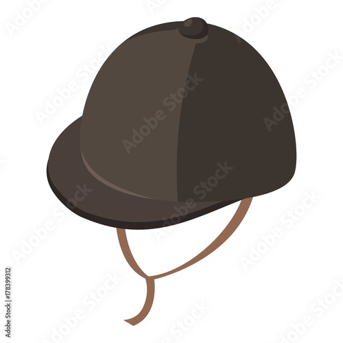 Jockey cap icon, isometric style