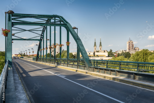 A bridge in Pancevo across the river Tamis