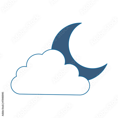 cloud sky with moon