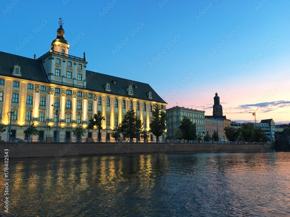 Fototapeta premium Centro de Wroclaw, Polonia