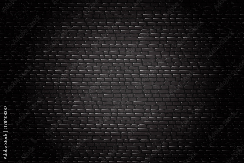 Vector realistic isolated black brick wall background for decoration and covering. Vector realistic isolated black brick wall background for decoration and covering.