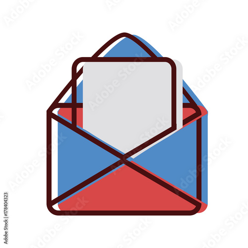 card message with letter document information