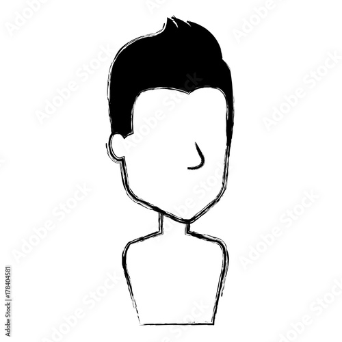 young man shirtless avatar character