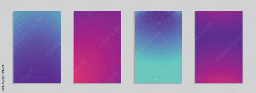 Minimal covers design. Colorful gradients with linear geometric sructure. Future geometric patterns. Eps10 vector. Collection of templates for web, posters, cards and covers. Minimal covers design. Colorful gradients with linear geometric sructure. Future geometric patterns. Eps10 vector. Collection of templates for web, posters, cards and covers.