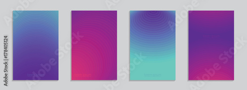 Minimal covers design. Colorful gradients with linear geometric sructure. Future geometric patterns. Eps10 vector. Collection of templates for web, posters, cards and covers. photo