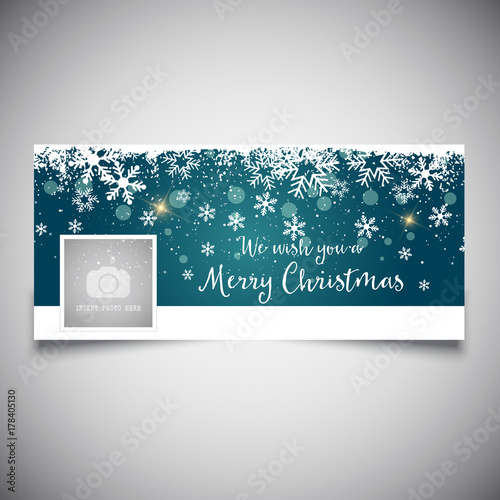 Christmas timeline cover design