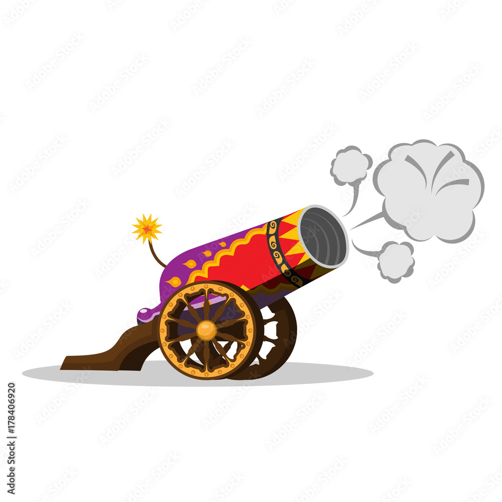 circus gun, show and entertainment, circus attribute circus gun, show and entertainment, circus attribute