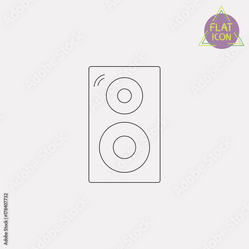 subwoofer line icon