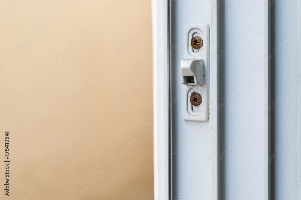 old rusty screw on white casing window need to replacement old rusty screw on white casing window need to replacement