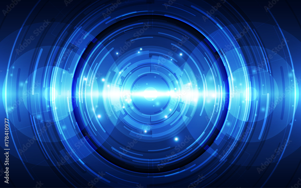 Abstract vector blue technology concept. background illustration Abstract vector blue technology concept. background illustration
