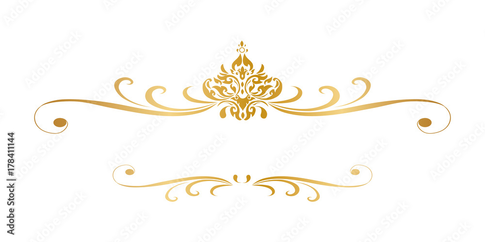 Line Thai Golden , The Arts of Thai, line pattern background, graphic thai, Vector illustration Line Thai Golden , The Arts of Thai, line pattern background, graphic thai, Vector illustration