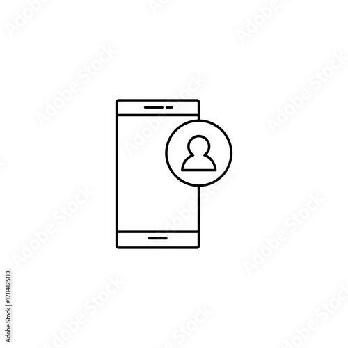 smartphone contact icon
