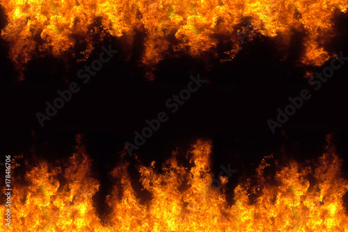fire burning frame