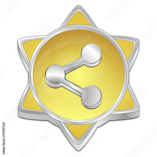 Share Button - 3D illustration