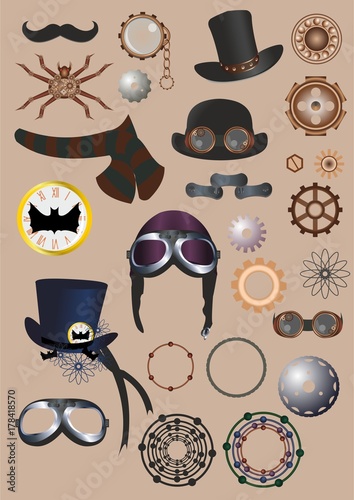 Steampunk elements photo