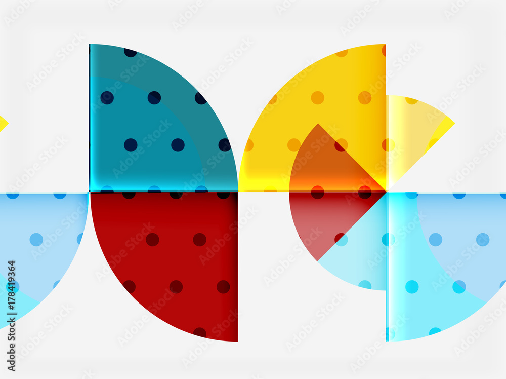 Geometric circle abstract banner Geometric circle abstract banner